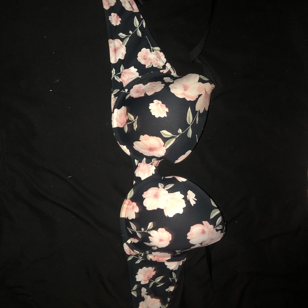 Victoria’s Secret black/floral bra